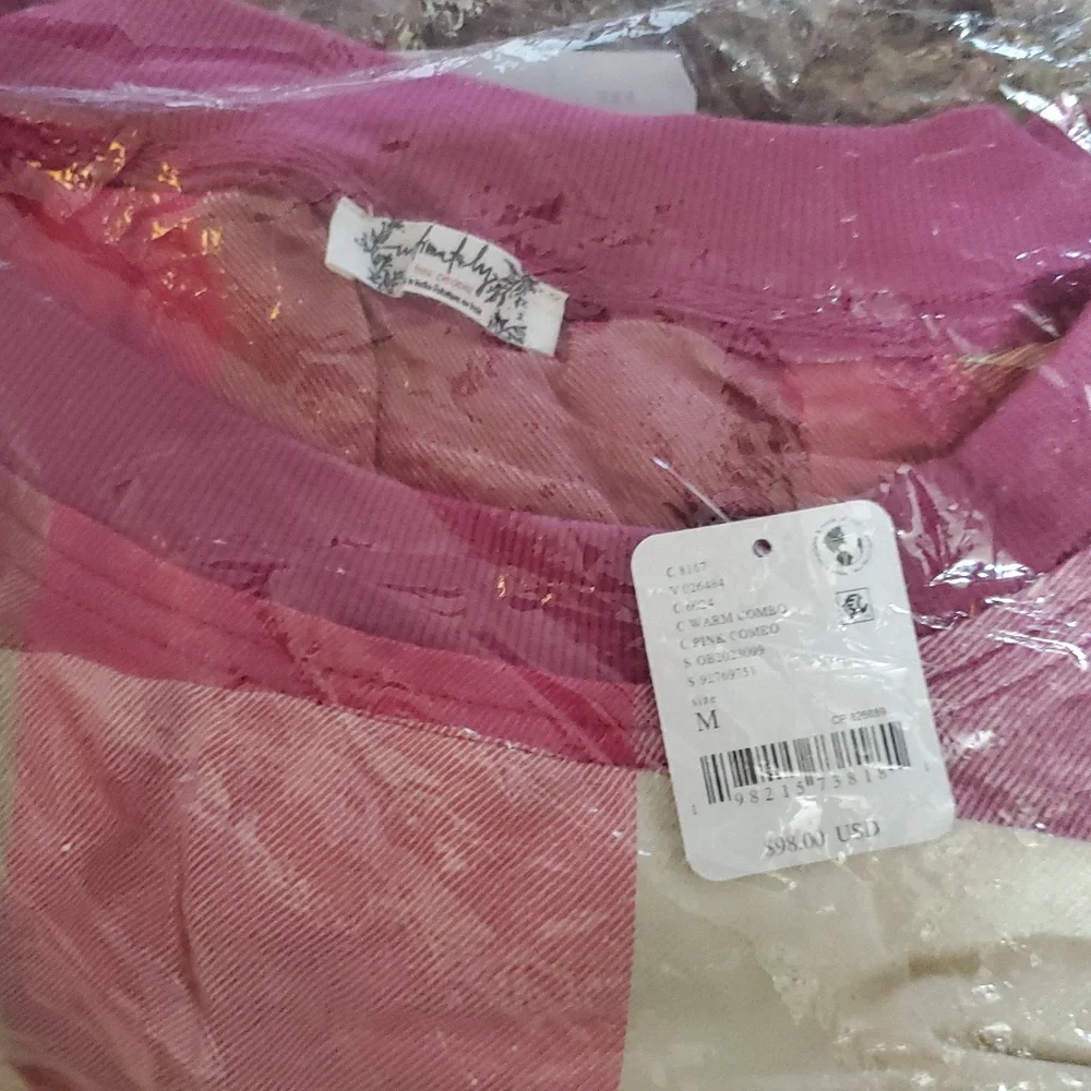 Free People Sugar Cookie Flannel 2-Piece Set/ Warm Combo - Picture 9 of 16